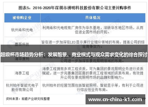 超级杯市场趋势分析：发展前景、商业模式与观众需求变化的综合探讨
